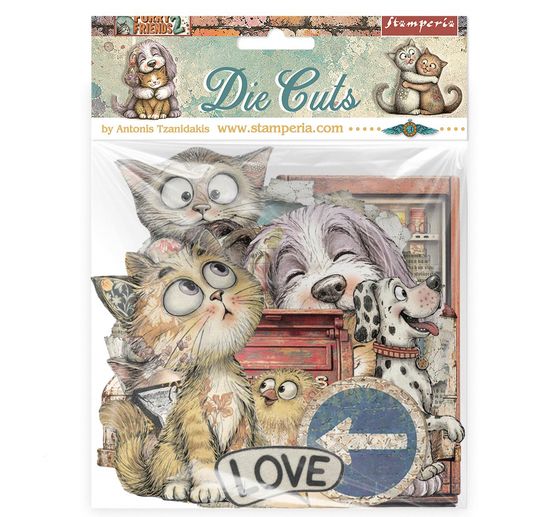 Motivi fustellati Stamperia "Furry Friends 2"