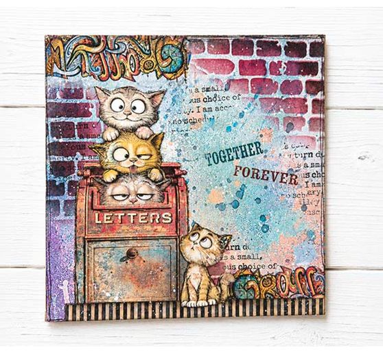 Assortimento di Rub On Stamperia "Furry Friends 2"