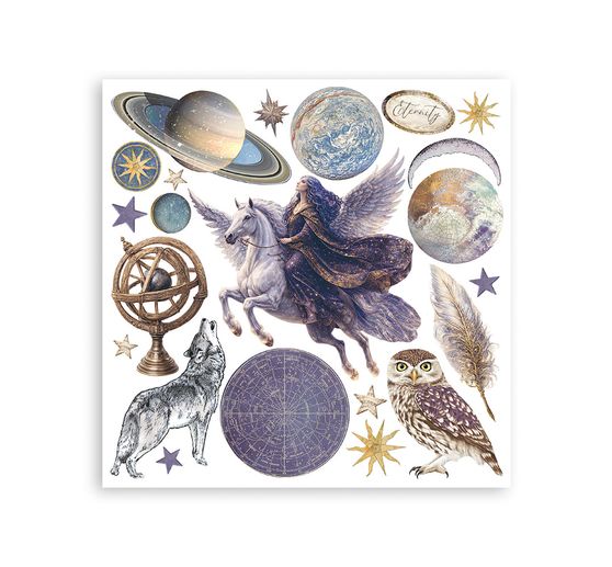 Assortimento di Rub On Stamperia "Cosmos"