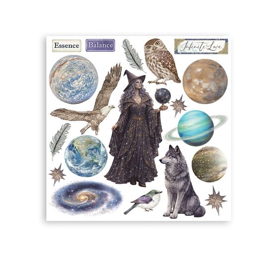 Assortimento di Rub On Stamperia "Cosmos"