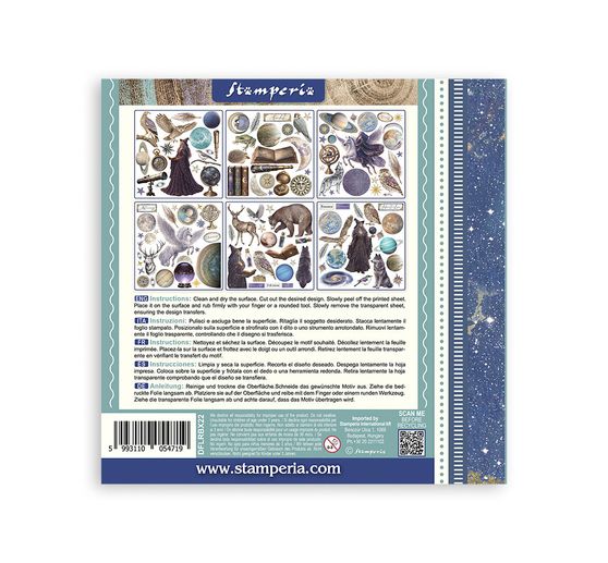 Assortimento di Rub On Stamperia "Cosmos"