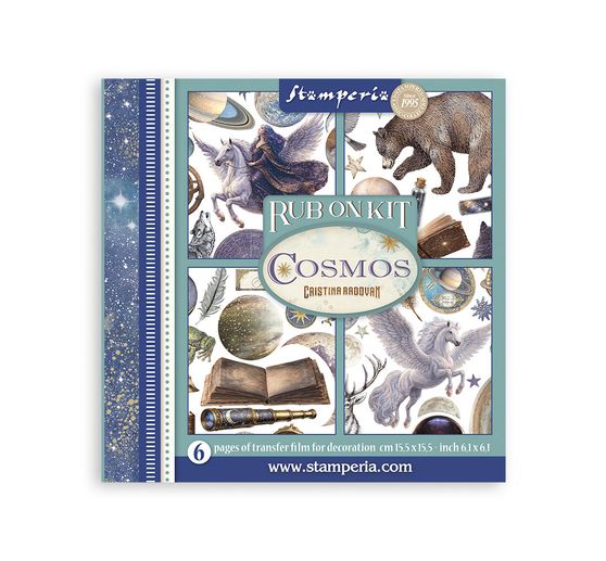 Assortimento di Rub On Stamperia "Cosmos"
