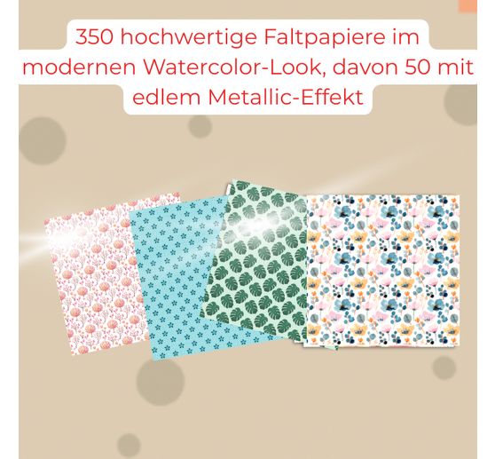 350 fogli origami "Faltzauber durchs Jahr"