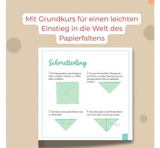 350 fogli origami "Faltzauber durchs Jahr"