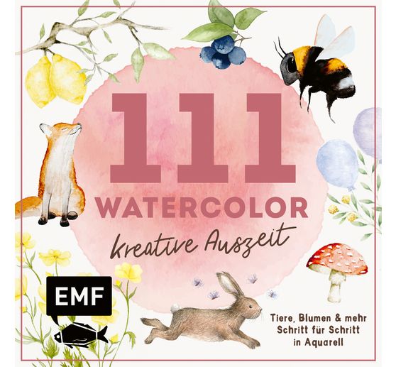 Libro "111 Watercolor - Kreative Auszeit"