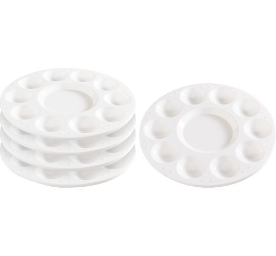 Tavolozza per pittura VBS "Rotonda", &Oslash; 17 cm, 5 pz.