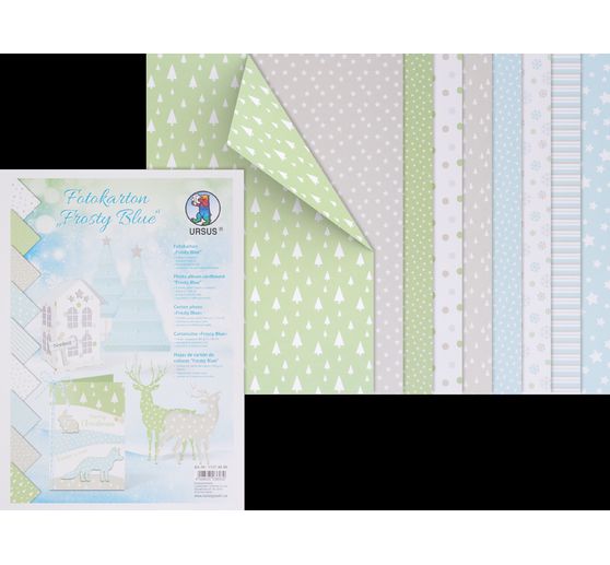Motif photo cardboard "Frosty Blue"