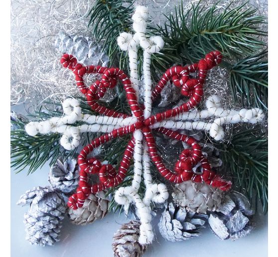 Magazine DIY Felt + Wool + Wire Autumn Christmas "Retro Wrap Stars"