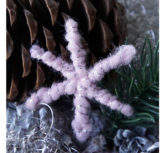 Magazine DIY Felt + Wool + Wire Autumn Christmas "Retro Wrap Stars"