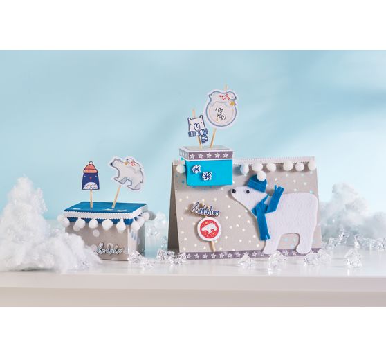 Motif block "Grey cardboard Hot Foil"