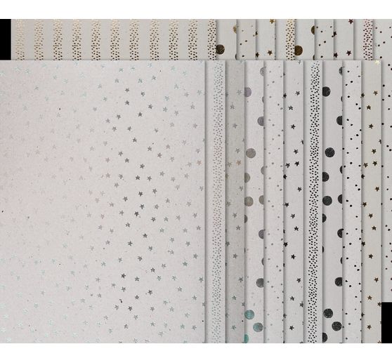 Motif block "Grey cardboard Hot Foil"