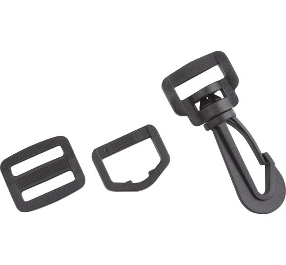 VBS Bag accessories set "Carabiner, D-Ring and Ladder Buckle", 30 pcs.