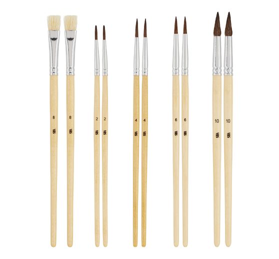 VBS School brush "NATURE", set of 10