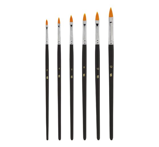 VBS Filbert brush "BASIC", set of 6