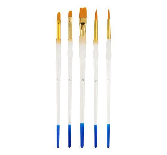 VBS Brush set with soft handle, set of 5