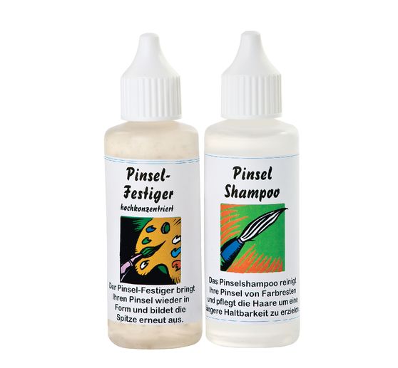 Pennello shampoo e agente fissante, 50 ml ciascuno