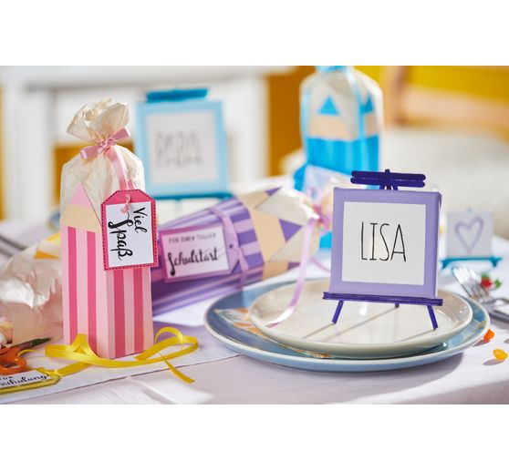 VBS Stretched canvas 10 x 10 cm, 5 pieces