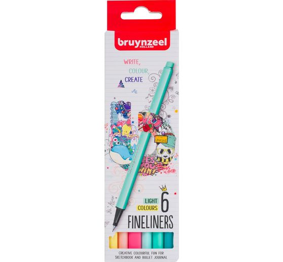 Bruynzeel Fineliners-Set, 6 pcs.