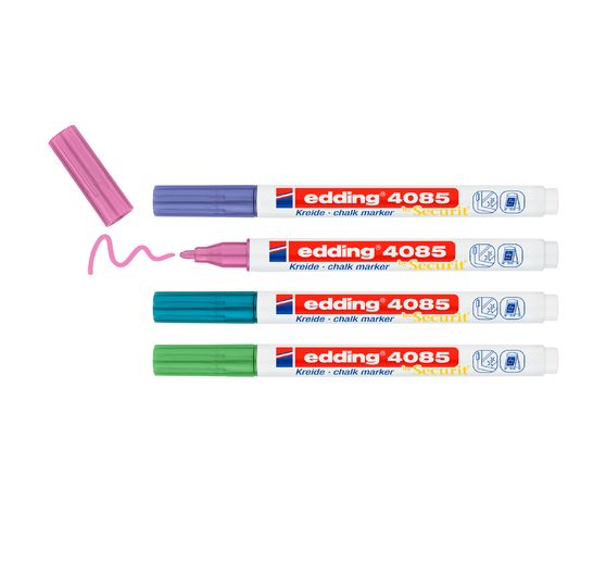 edding 4085 chalk marker set of 4, 1 - 2 mm