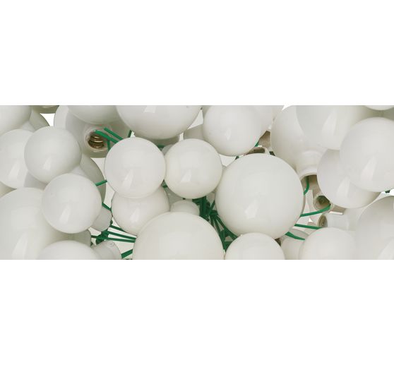 Christmas balls made of glass on wire, 36 pieces, Ø 20 / 25 / 30 mm