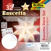 Set di stelle Bascetta "carta trasparente", bianco