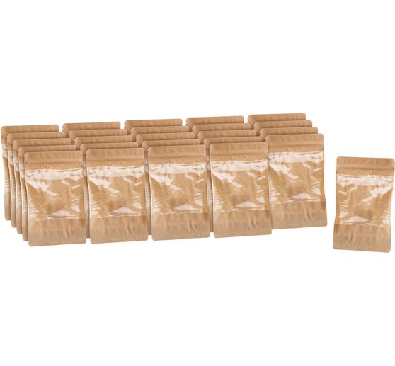 Doypack stand up pouch with window