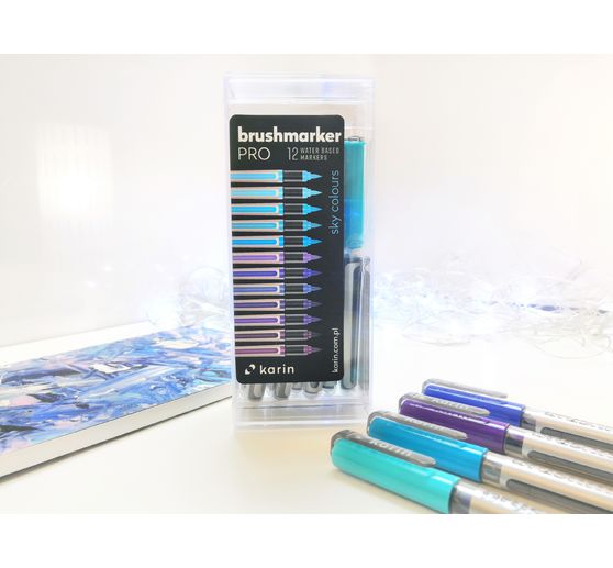 Karin Brushmarker PRO Set, 12 colors
