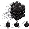 Palline di Natale in plastica, 27 pezzi Nero