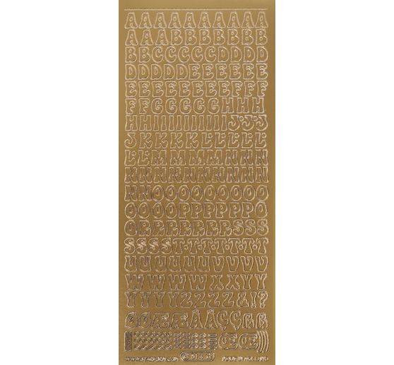 Relief sticker "Capital letters"