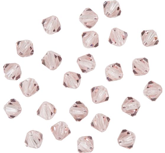 Glass cut glitter beads, 4 mm