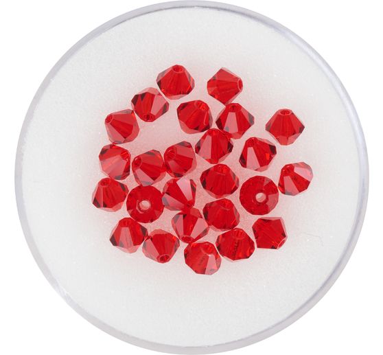 Glass cut glitter beads, 4 mm