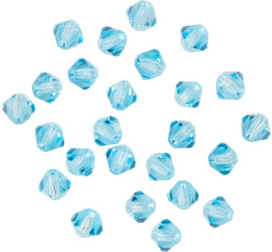 Glass cut glitter beads, 4 mm