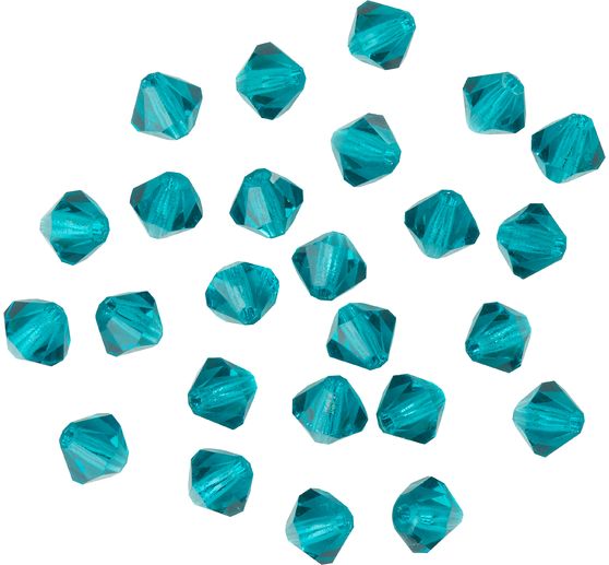 Glass cut glitter beads, 4 mm