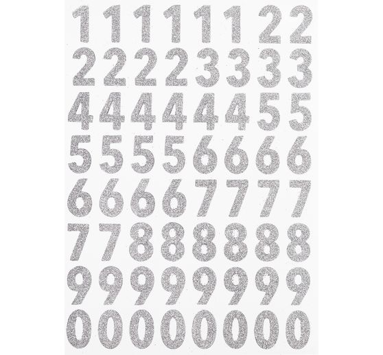 Glitter sticker "Numbers"