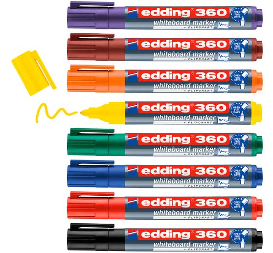 edding 360 marcatore per lavagna bianca "punta rotonda", 1,5-3 mm