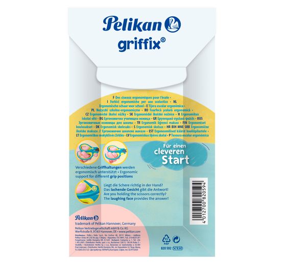 Pelikan School scissors "Griffix", pointed