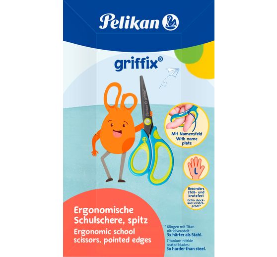 Pelikan School scissors "Griffix", pointed