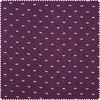 Cotton fabric "Brilliant" flowers Aubergine