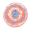 Gründl wool "Lolly Pop" Tangerine/Orange/Pewter/White, Colour 17