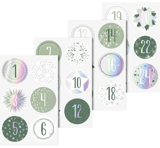 Stickers Advent numbers