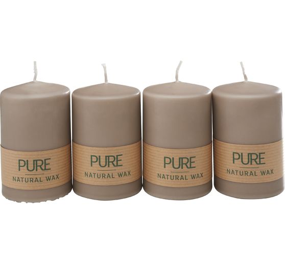 Pillar candle "Pure Natural Wax", Ø 6 x 9 cm