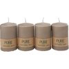 Pillar candle "Pure Natural Wax", Ø 6 x 9 cm Sand