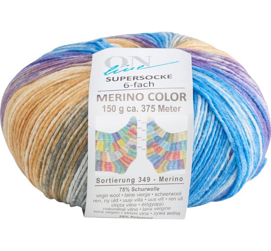 ONline Wool super sock merino color, assortment 349