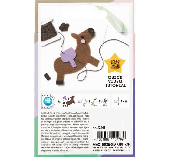 Kit di cucito "Mini Filzinies