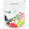Kit per lavoretti con pompon "mobile Pastello