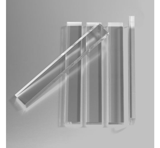 Acrylic blocks, 22 x 8 x 160 mm