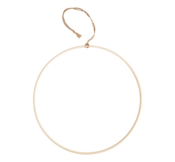 VBS Wooden ring with sisal suspension ribbon