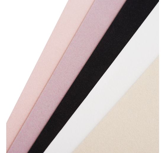 Velvet paper, self-adhesive