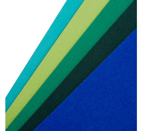 Velvet paper, self-adhesive