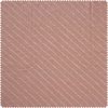 Crinkle muslin cotton fabric with hot-foil effect "Stripes" Powder